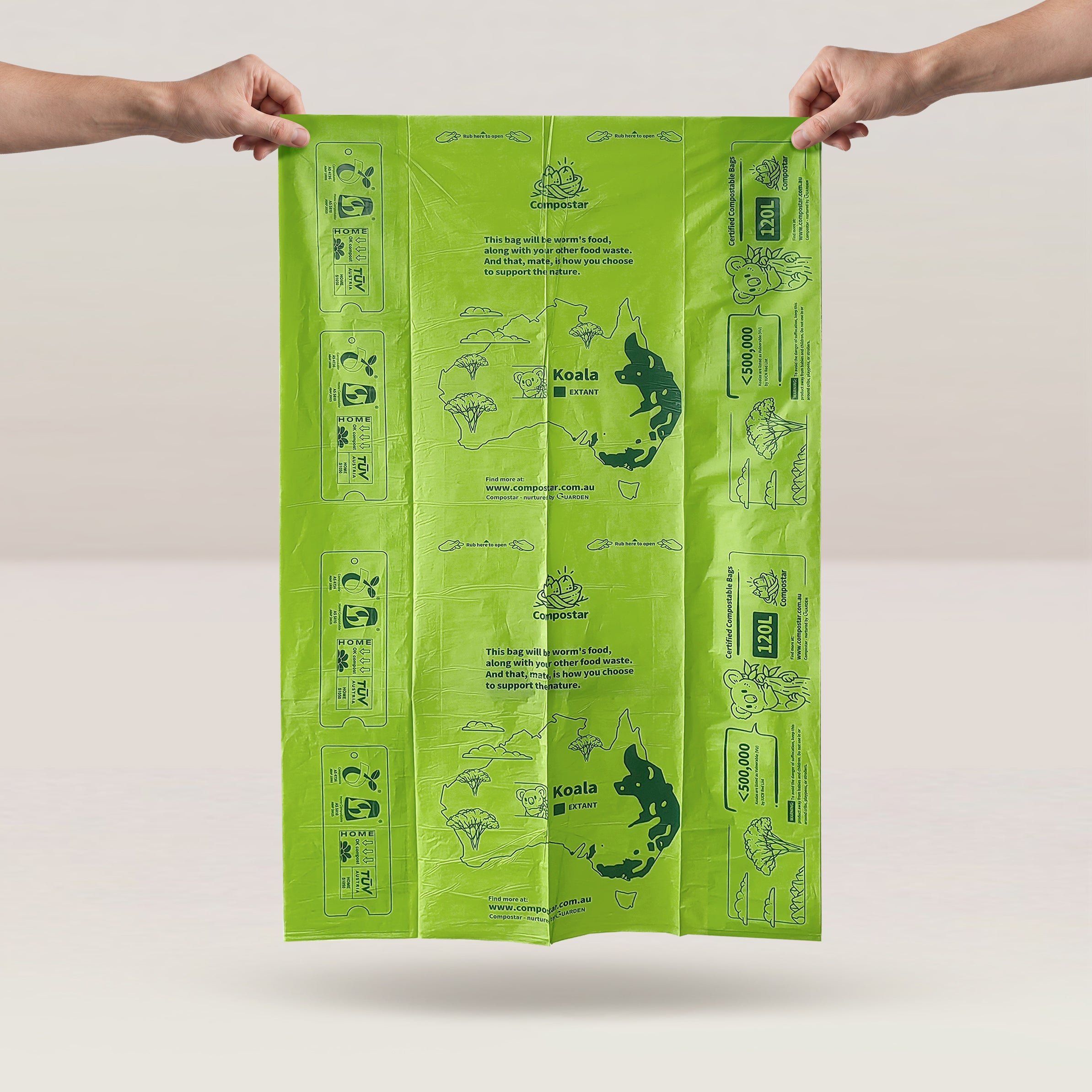 120L Compostable Wheelie Bin Liners – Carton Pack