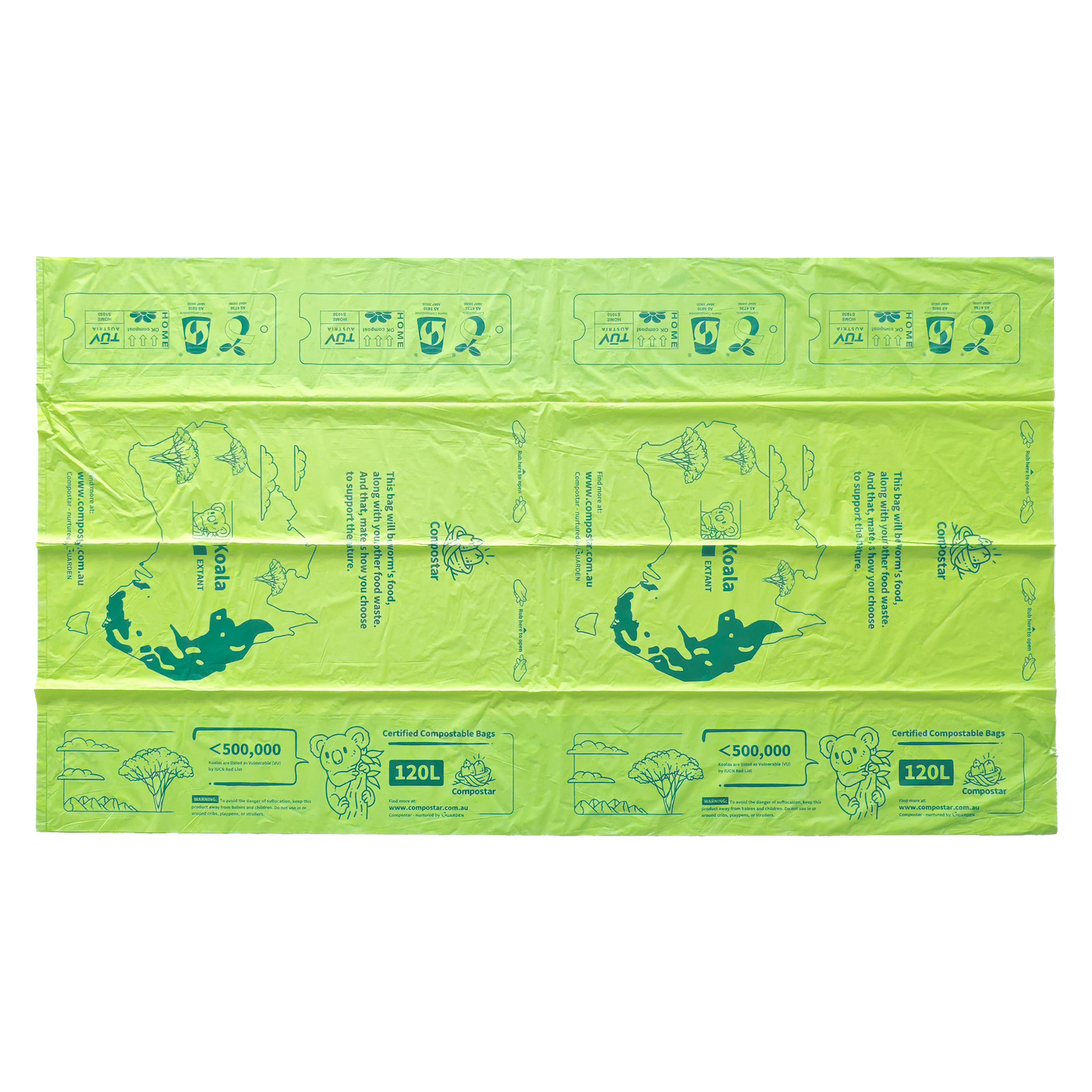 Certified Compostable Bags (120L)