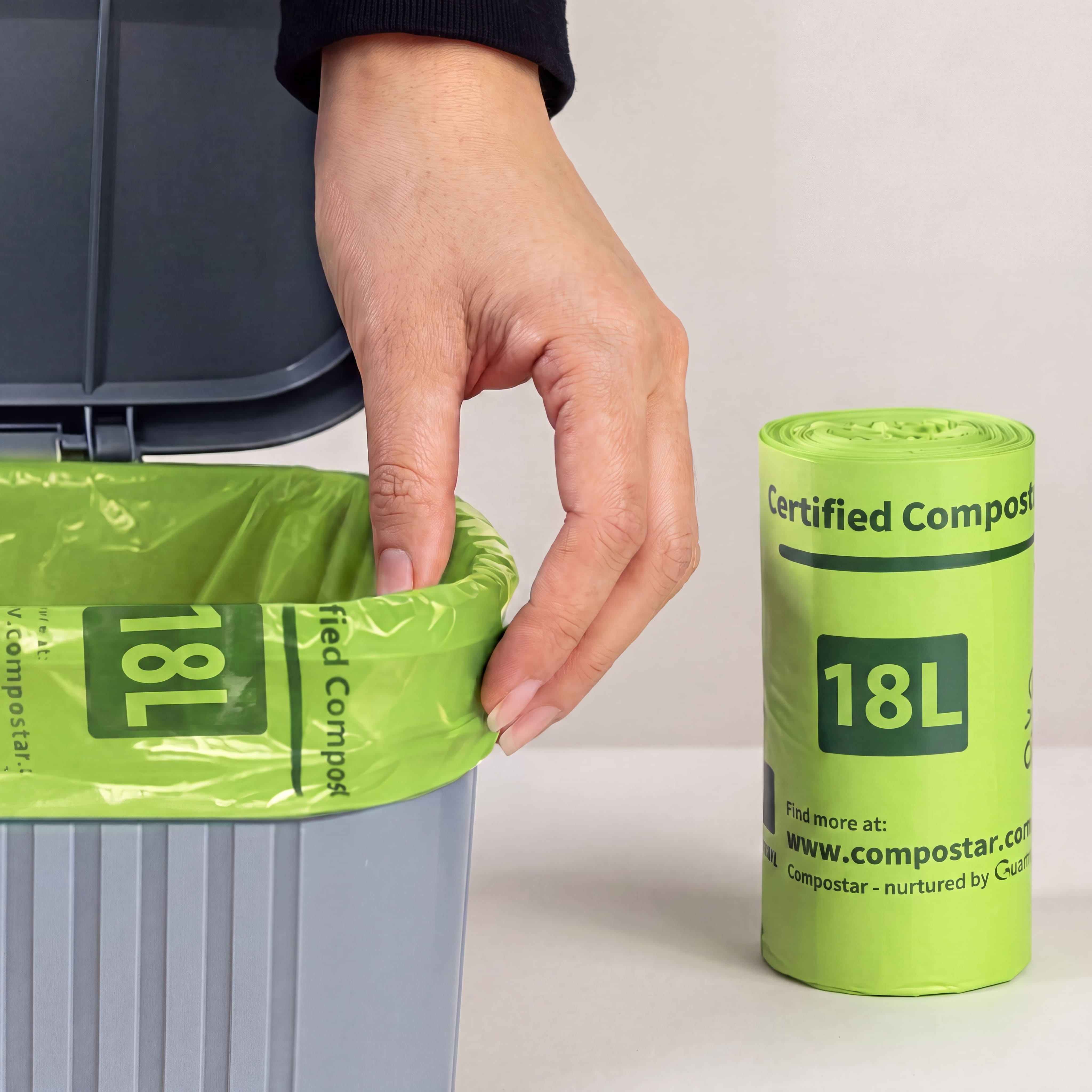 18L Compostable Food Waste Caddy Liners – Carton Pack