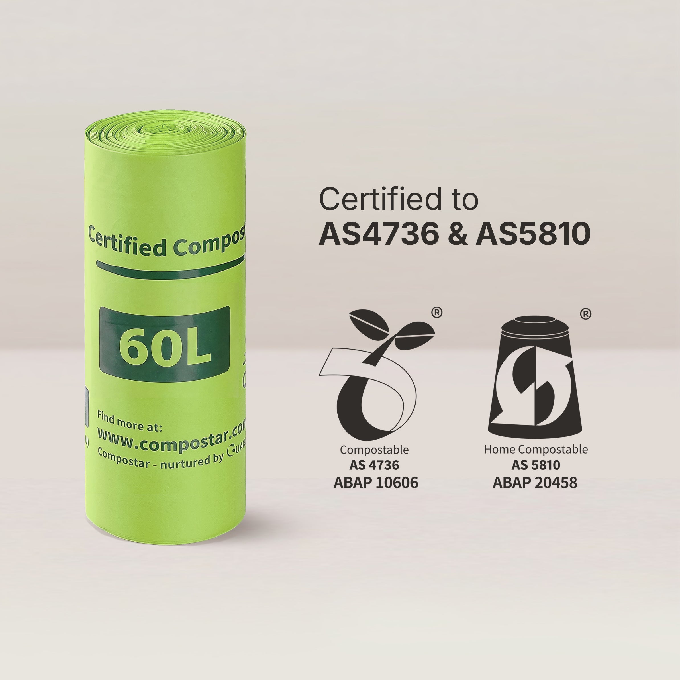 60L Medium Bin Compostable Liners – Carton Pack