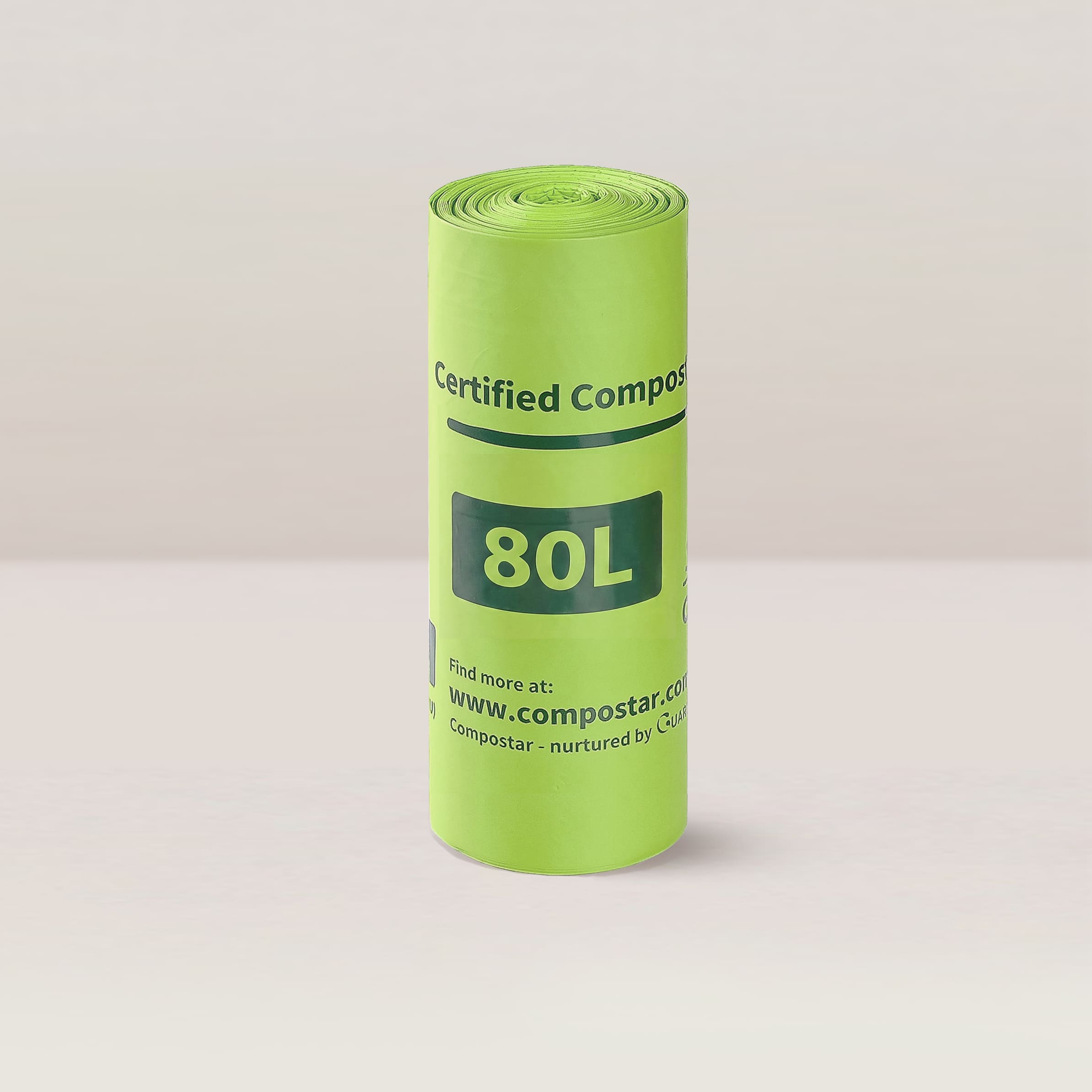 80L Compostar compostable film liner roll for heavy duty kitchen bin use