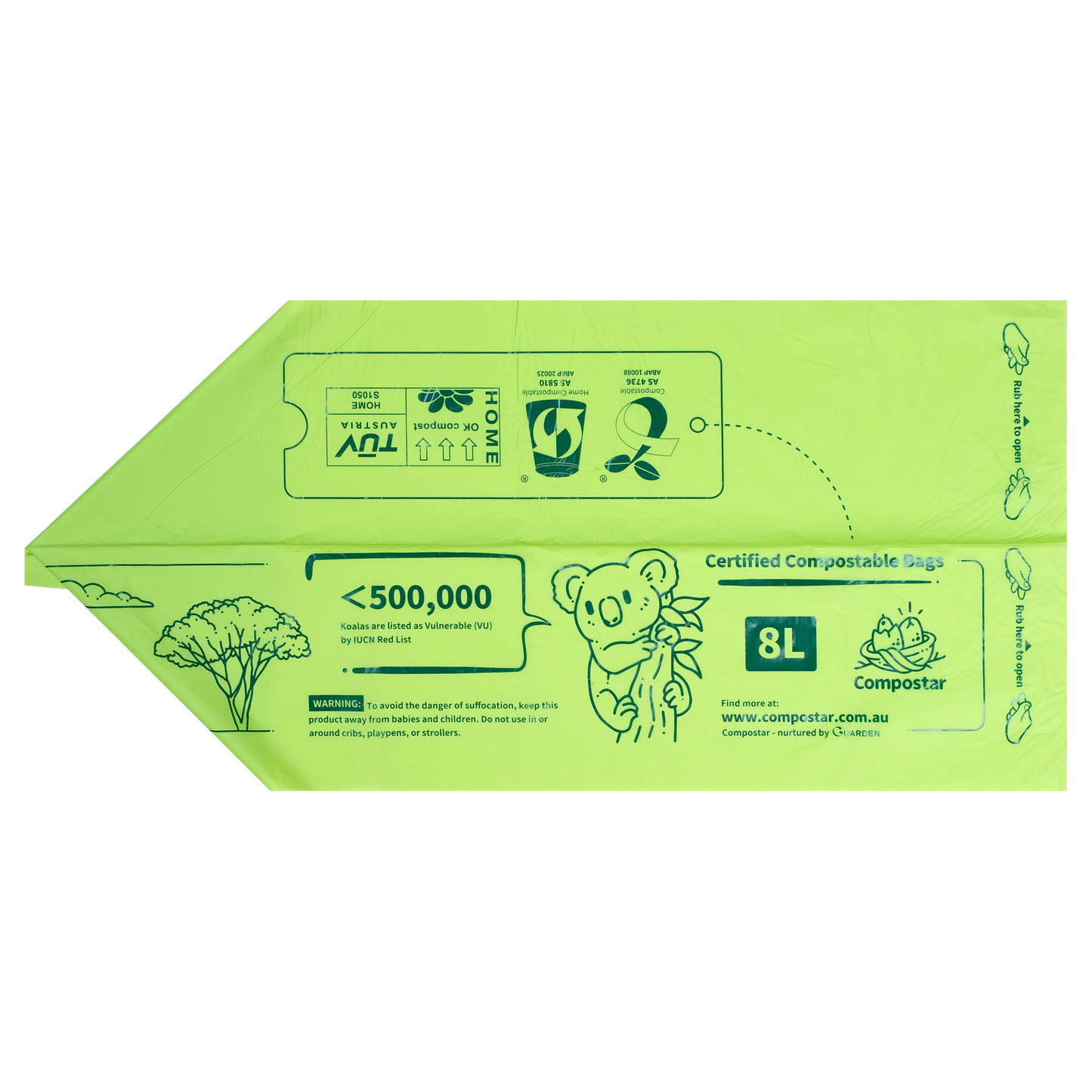 Certified Compostable Bags (8L)