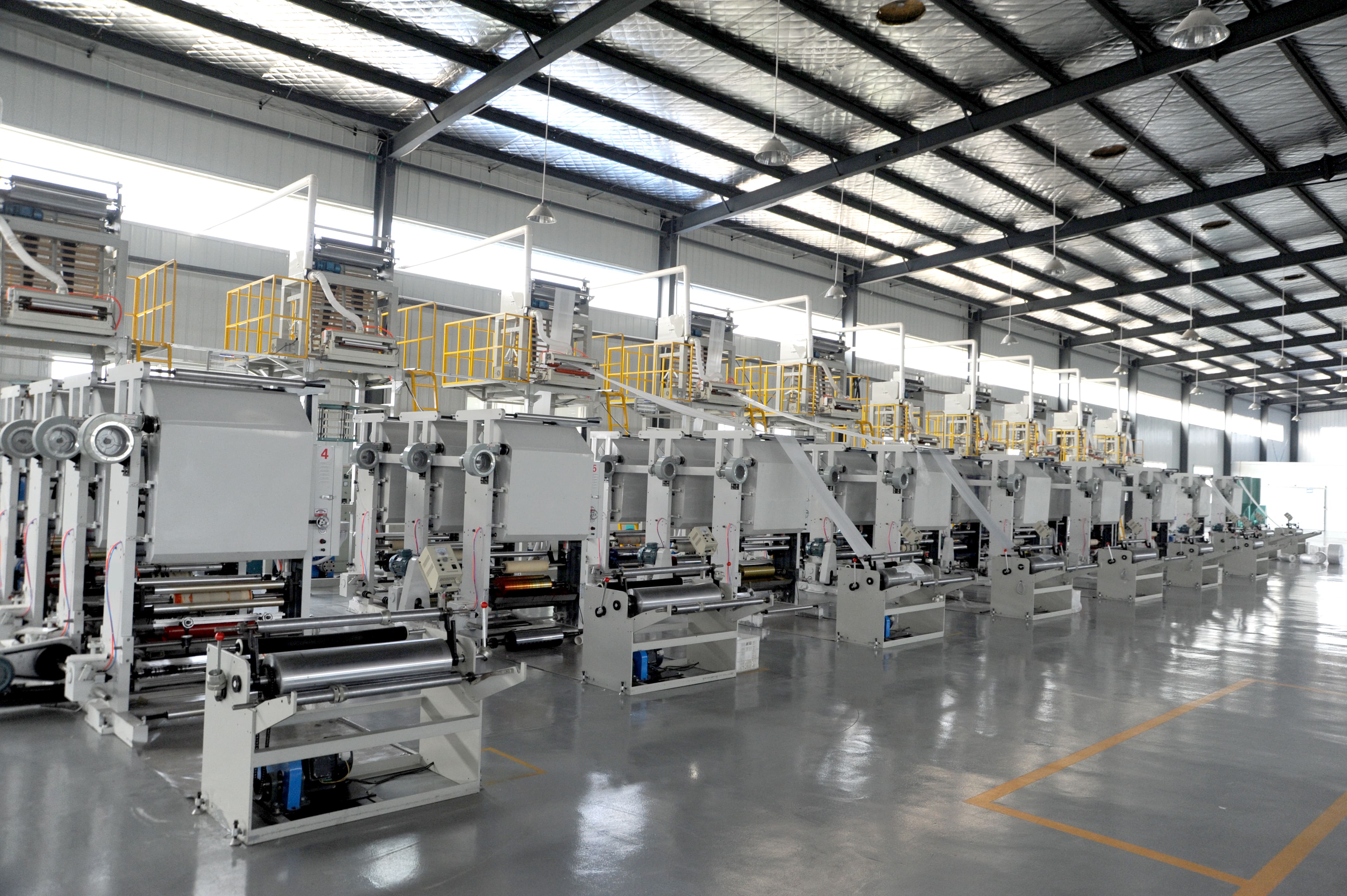State-of-the-art manufacturing facility producing AS 4736 certified compostable bin liners. Advanced machinery ensures heavy-duty, leak-proof quality for all FOGO bags.