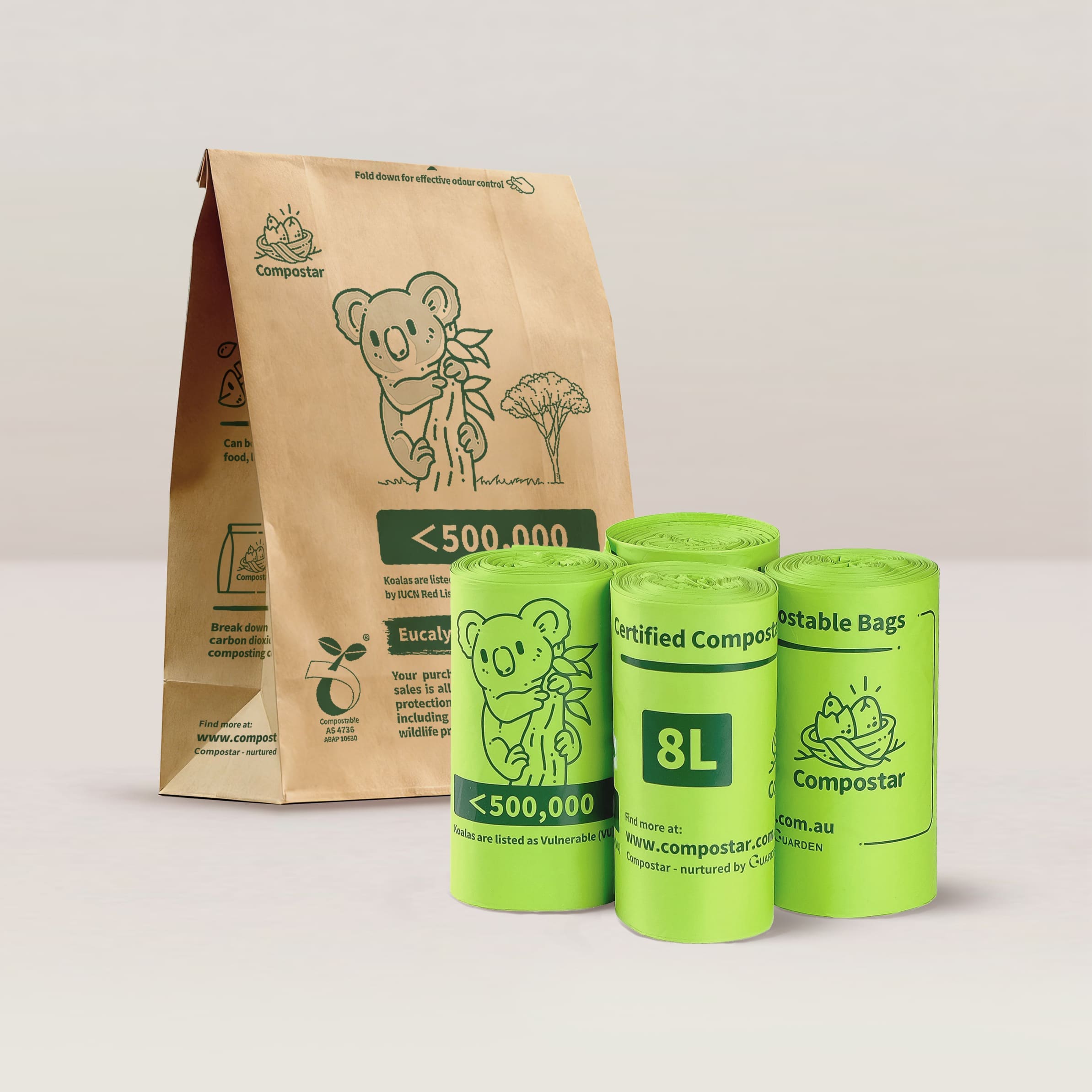 Small kitchen caddy liners bundle for FOGO bins with subscription free shipping Australia