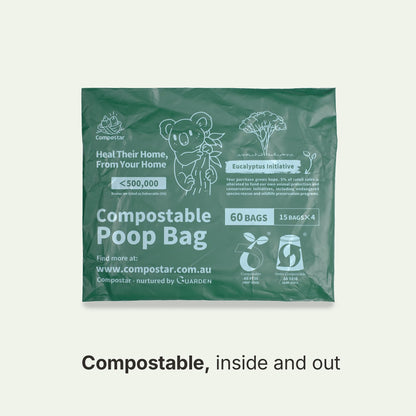 Compostable Courier Bag packaging for dog waste. Same material as Food Scrap Bags & Eco Friendly Bin Liners. Dispose in FOGO Bin Liners & Green bin bags Council. Certified Organics Bin Liners for council bins & eco bin bags standard.