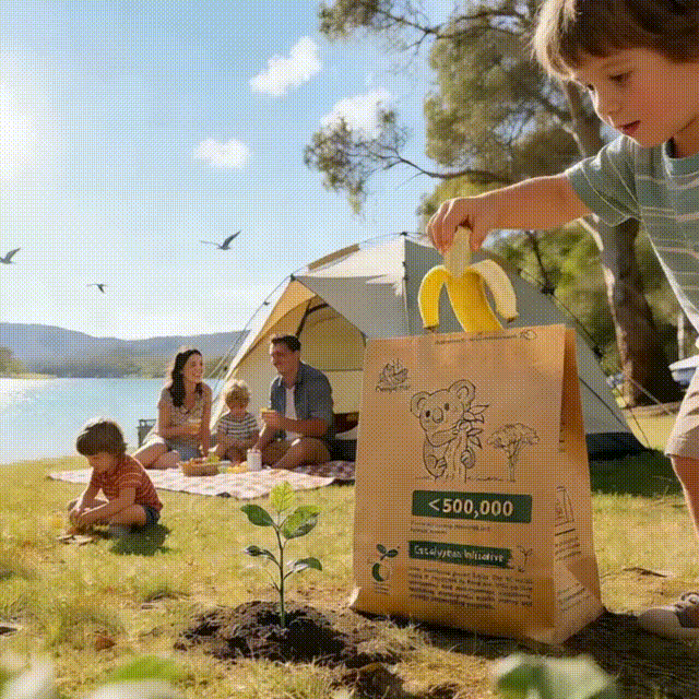 35 pack compostable paper caddy liners standing on kitchen counter