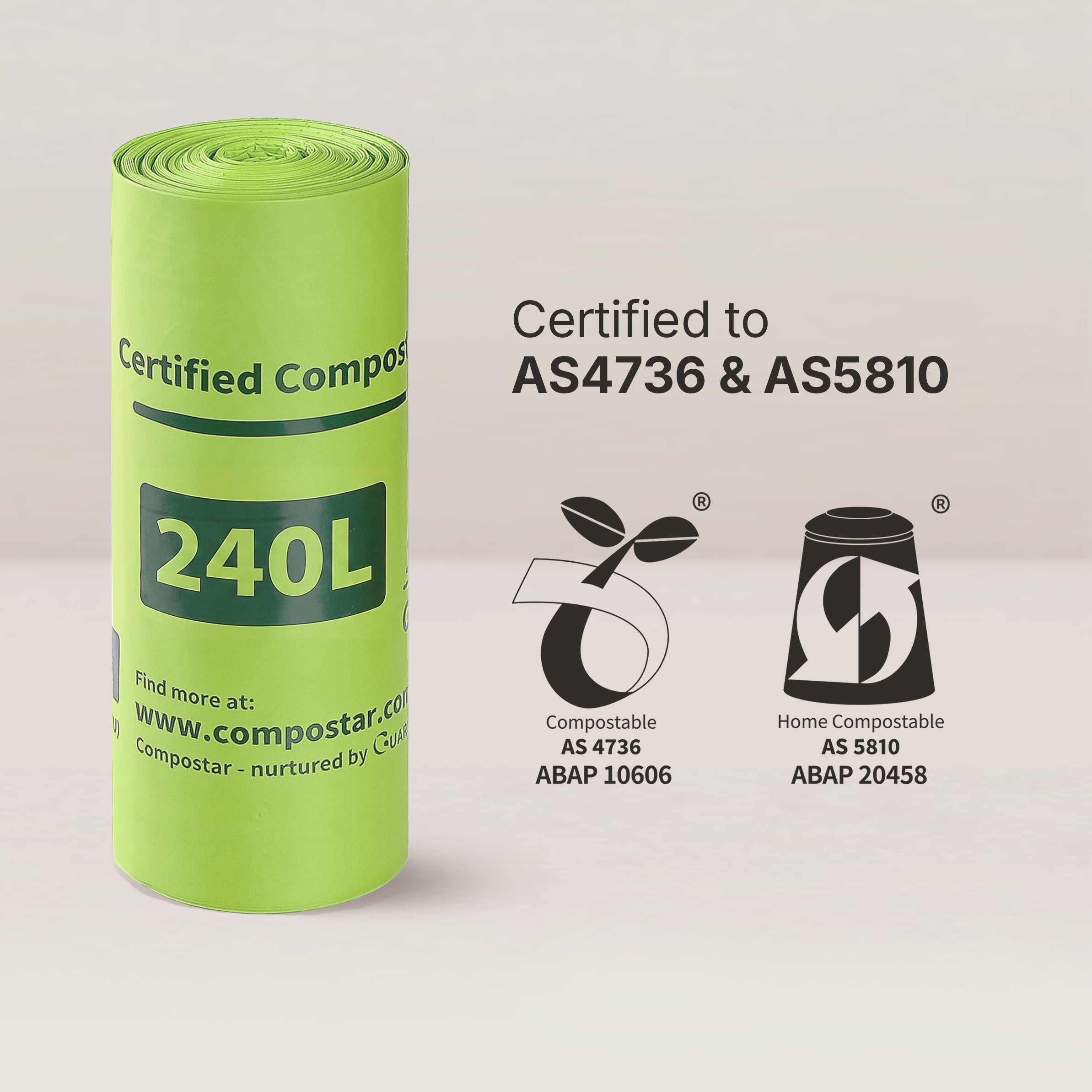 240L Large Compostable Wheelie Bin Liners – Carton Pack