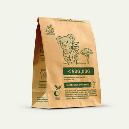 Stand Up Compostable Paper Bin Liners - Leak Proof FOGO Bags