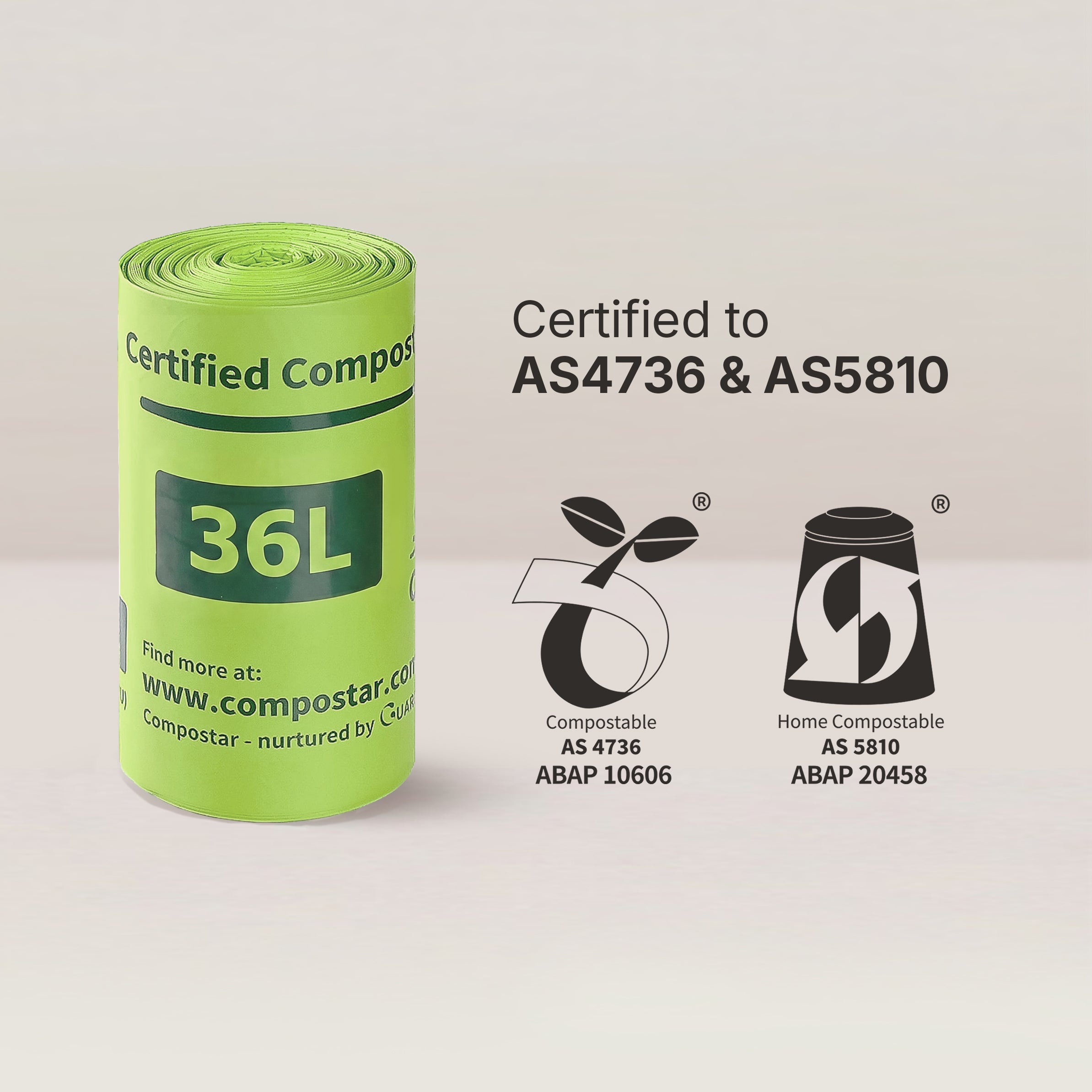 36L Small Bin Compostable Liners – Carton Pack