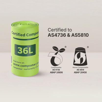 36L Small Bin Compostable Liners – Carton Pack