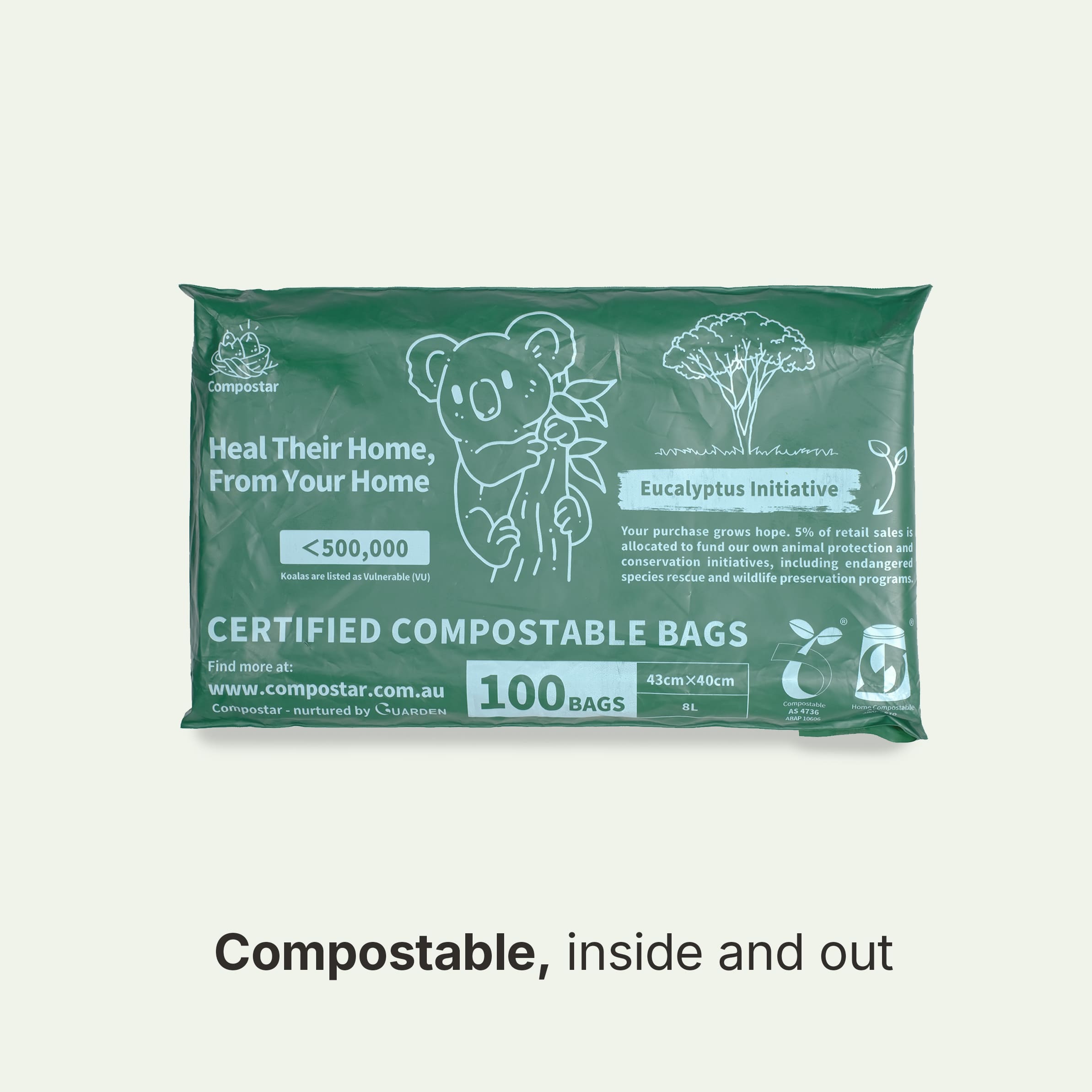 100 Pack Bulk Buy Compostable Courier Bags - Plastic Free Business Shipping Supplies