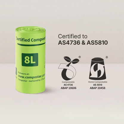 8L Kitchen Caddy Compostable Bin Liners – Carton Pack