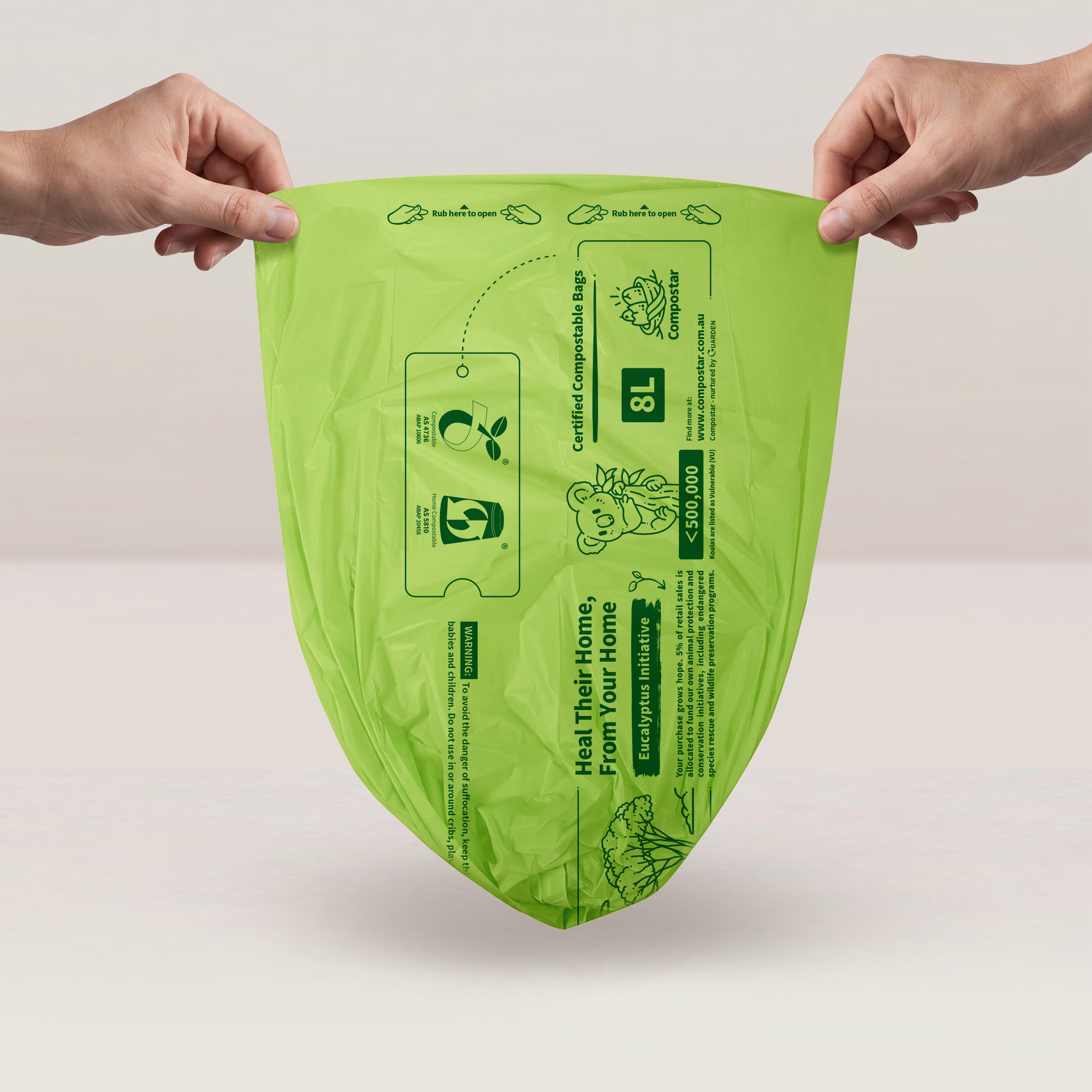 8L Kitchen Caddy Compostable Bin Liners – Carton Pack