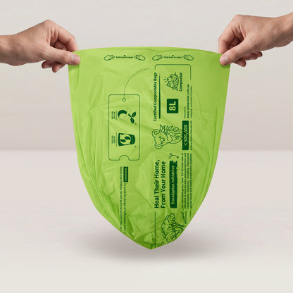 8L Kitchen Caddy Compostable Bin Liners – Carton Pack