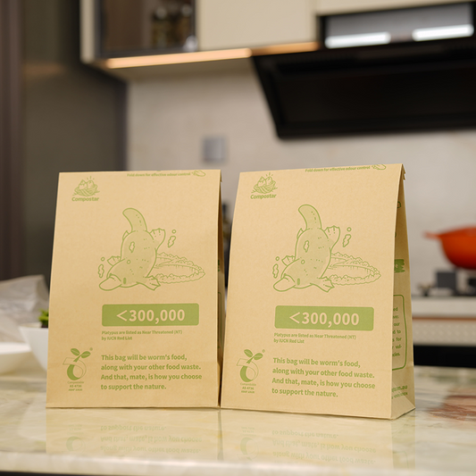Compostable Paper Bags - 35 Bags