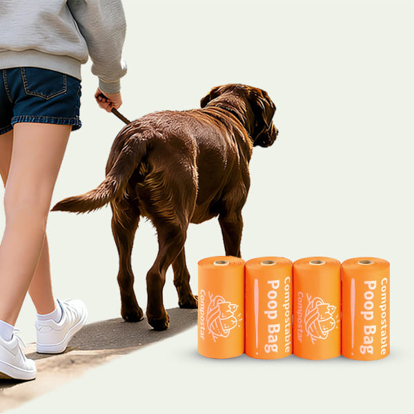 Compostar FOGO-friendly dog poop bags: 100% compostable and eco-friendly pet waste bags for sustainable Australian dog owners.