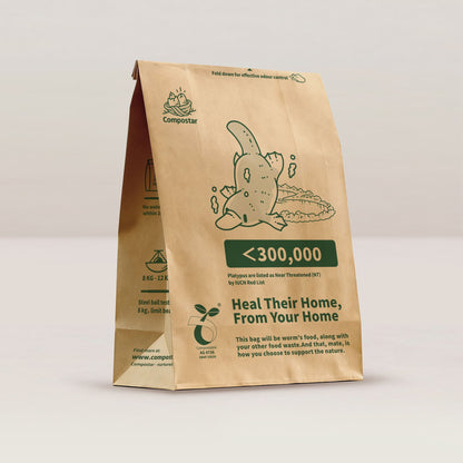 Heavy-duty 72-hour waterproof compostable paper bin liners in bulk 120-pack