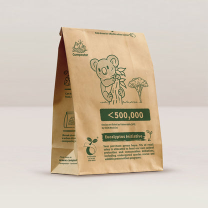 Robust 72-hour waterproof compostable paper food scrap bags in 35-pack for kitchen use